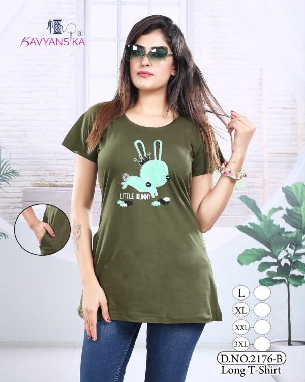 Kavyansika Long Top 2176 Designer Hosiery Cotton Long T Shirt